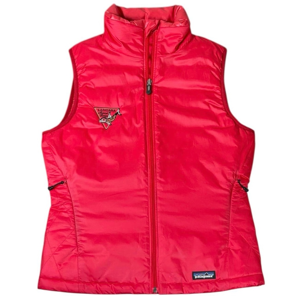 Patagonia Micro Puff Full Zip Vest Red Langara Island Lodge